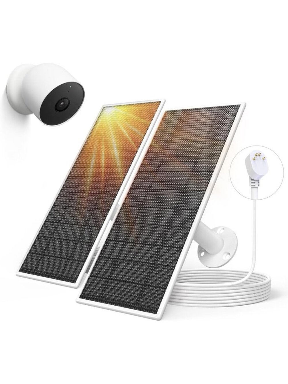 5W Solar Panel for Outdoor Security Cameras - Eco-Friendly, Easy Install
